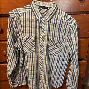 Plaid Men's Casual Button-Down Shirt